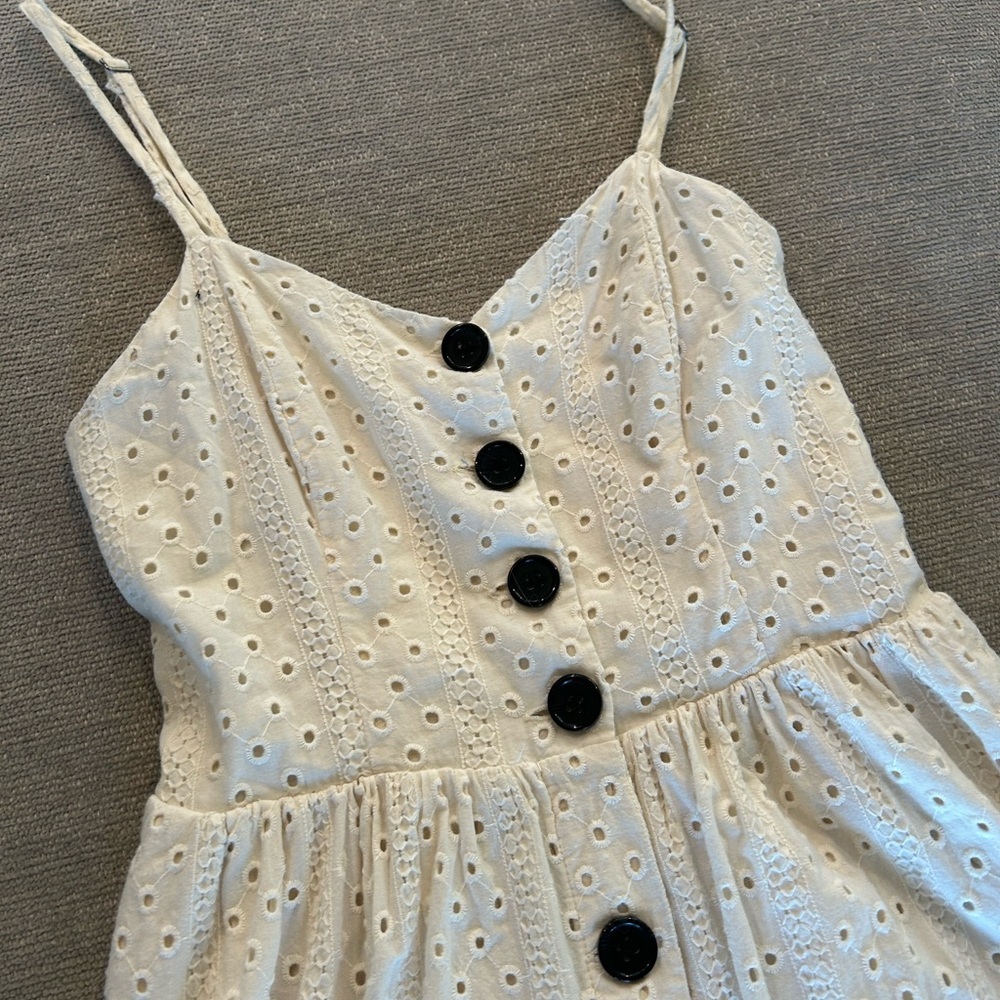 Urban Outfitters Eyelet Button-down Midi Dress